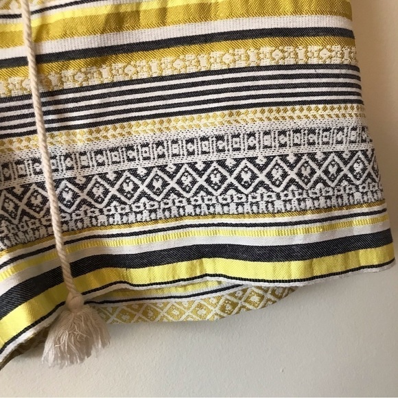 ANN Taylor Loft striped cotton blend shorts with drawstring. Size 12. - Picture 3 of 9